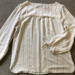 LOFT nwot striped blouse large petite